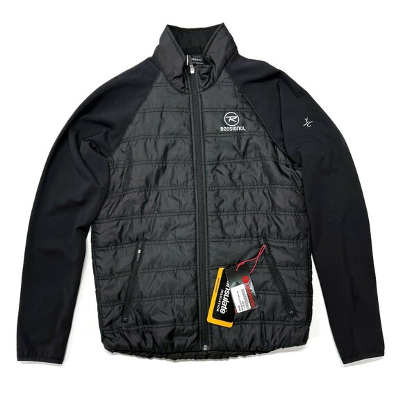 Rossignol Clim Light Loft Jacket Mens Small Black Hybrid Puffer NWT New‎ - Picture 1 of 15
